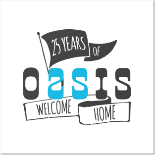 Oasis 25th Anniversary Logo (1) Posters and Art